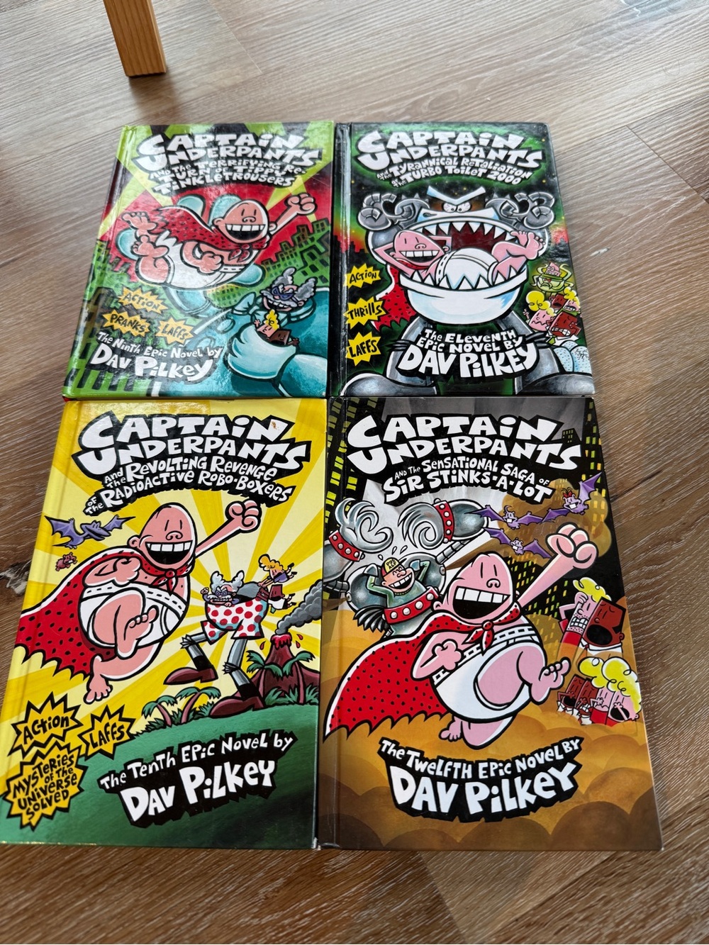 Captain Underpants Books 9-11 Graphic Novels Kids Books Educational Young Reader